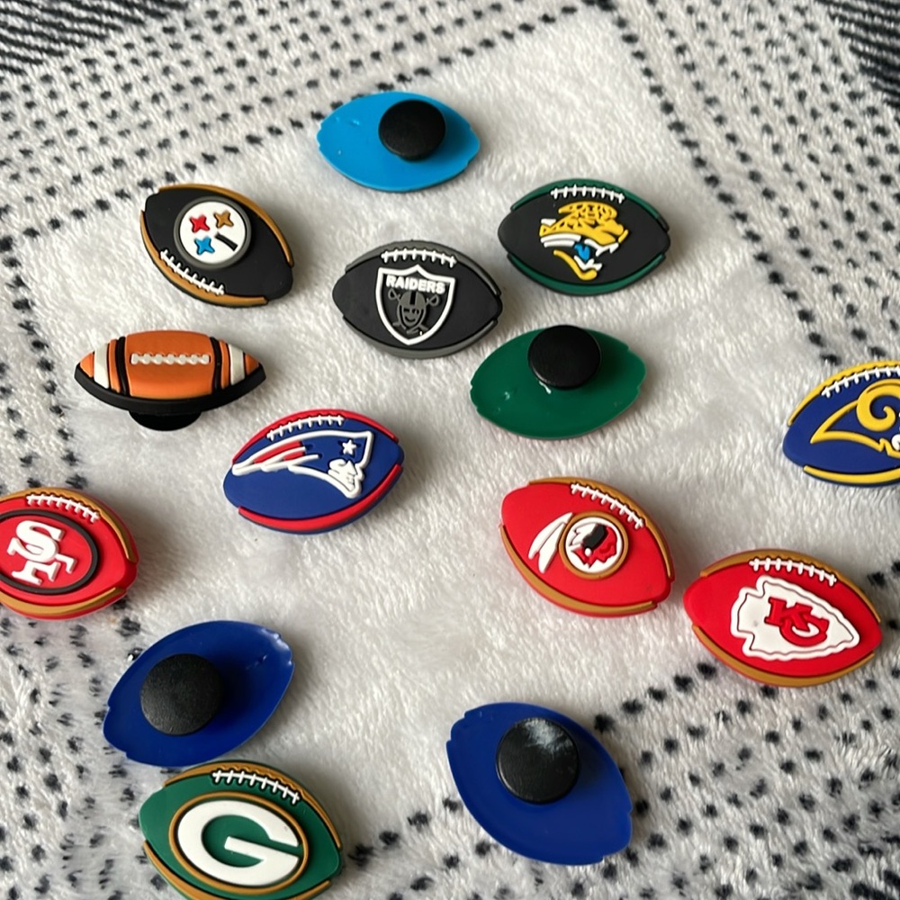 Football Themed Clog Charms - Picture 3 of 5